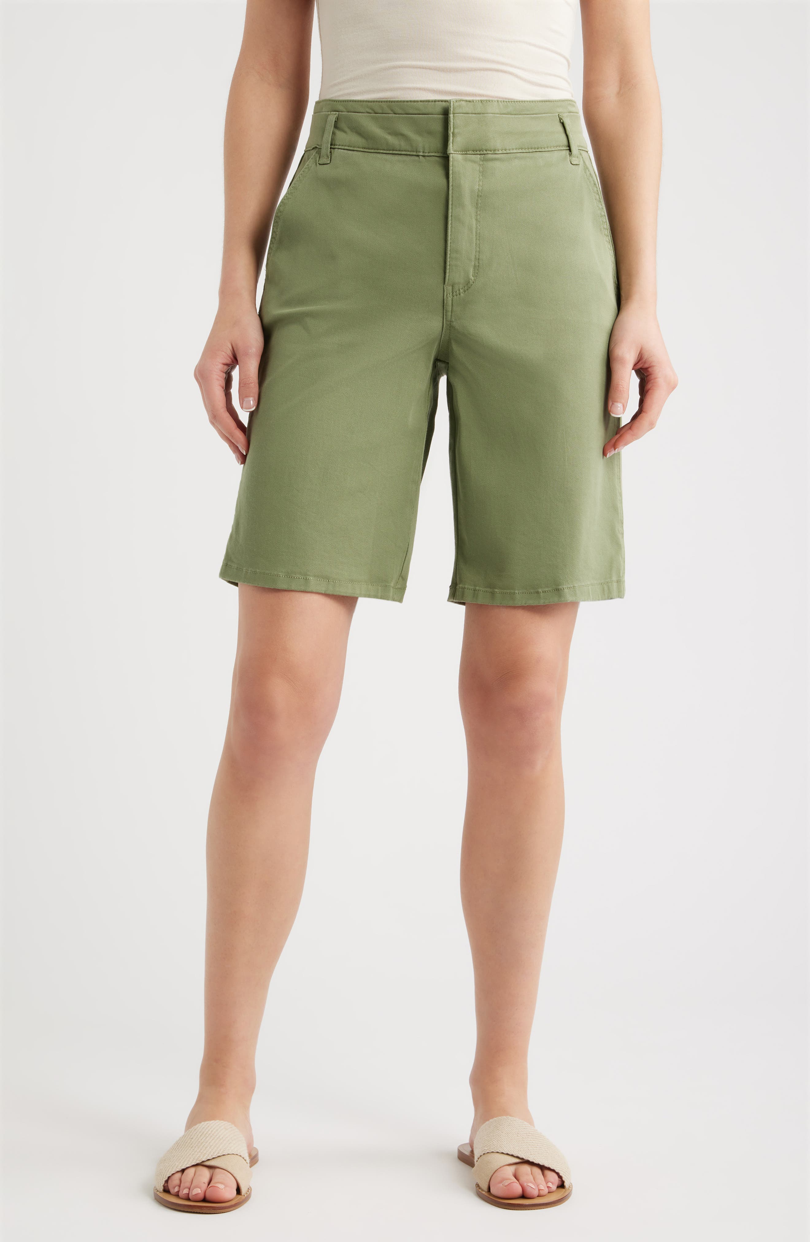 High Waist Relaxed Denim Shorts - image 3
