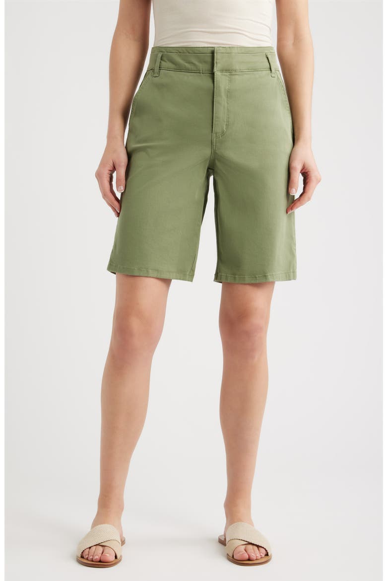 High Waist Relaxed Denim Shorts, Main, color, BASIL