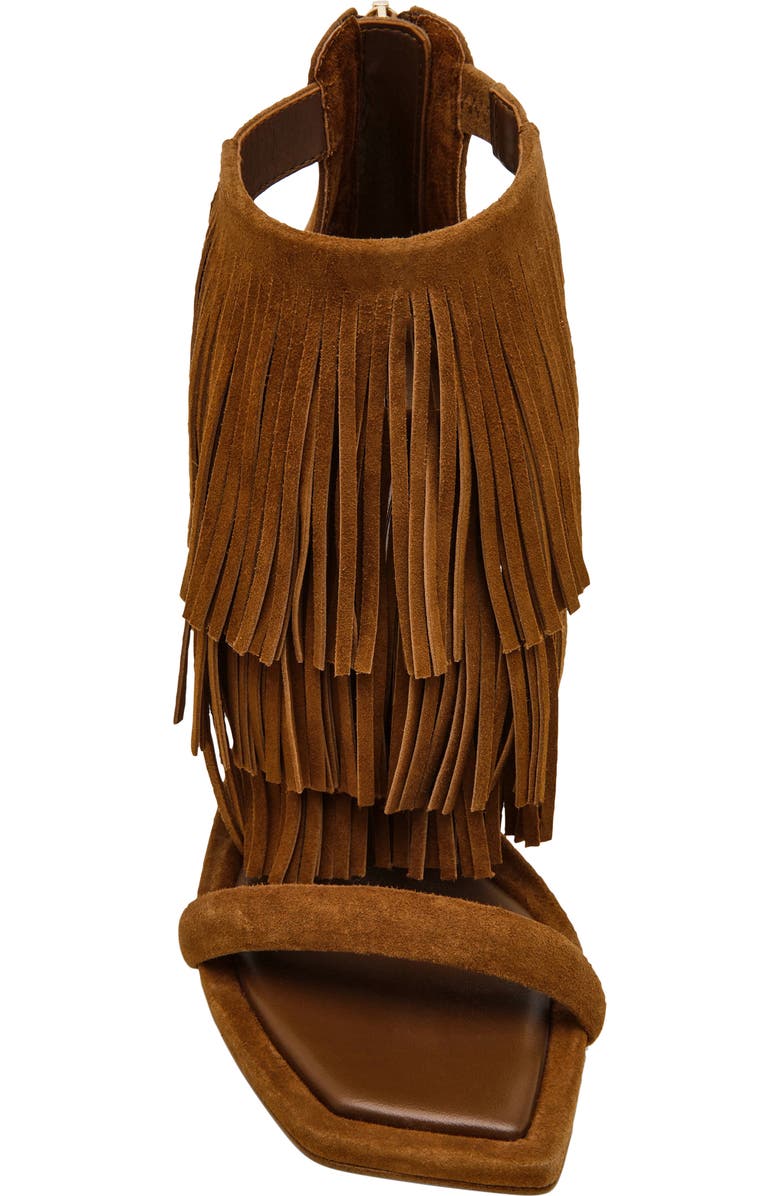 Steve Madden Fringzy Stiletto Sandal, Alternate, color, Chestnut Suede