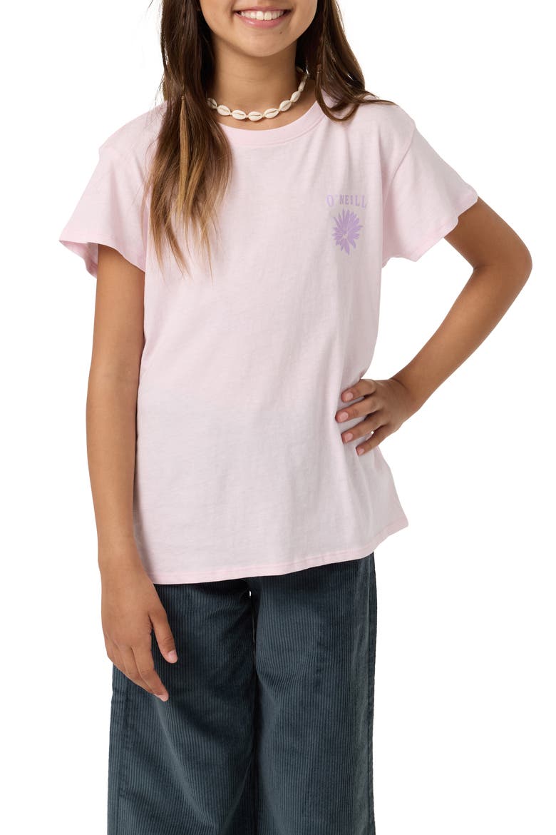 Kids' Heritage Daisy Oversize Graphic T-Shirt, Main, color, PINK