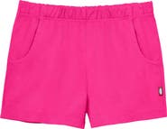 CITY THREADS Girls Soft 100% Cotton UPF 50+ Jersey Pocket Shorts