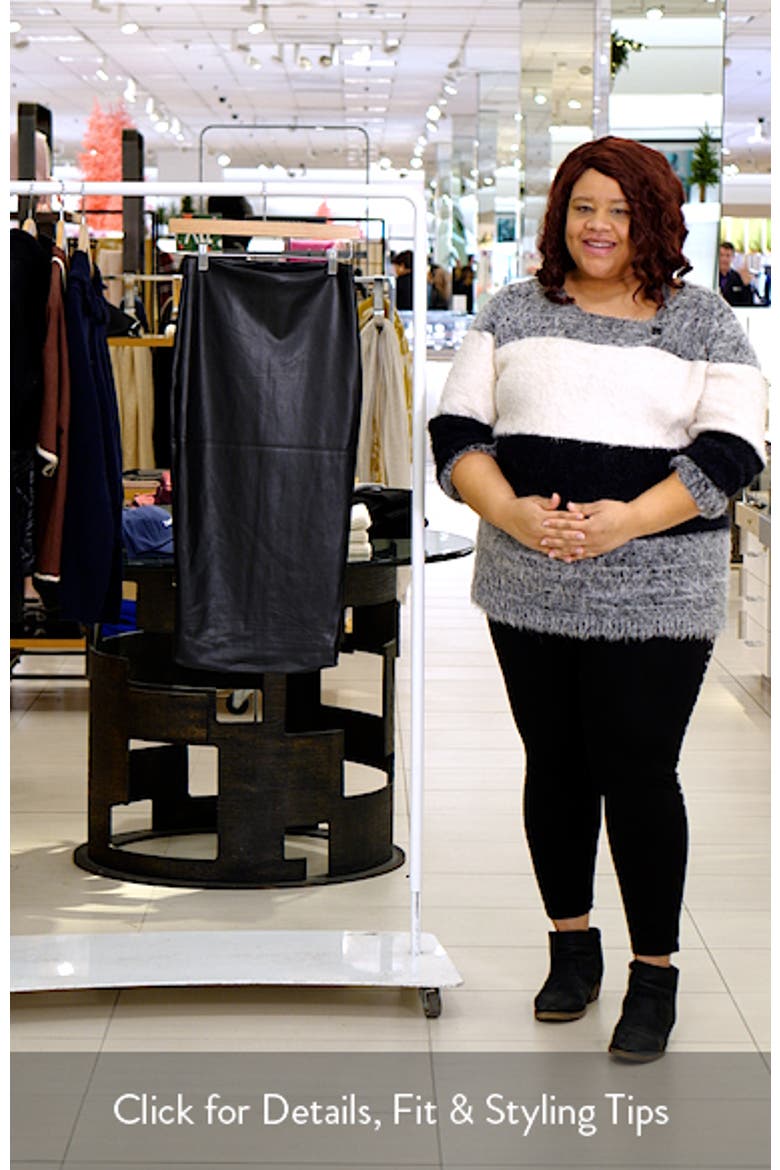 Faux Leather Midi Skirt (Women) | Nordstromrack
