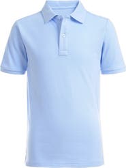 Nautica Kids' Solid Cotton Piqué Knit Polo