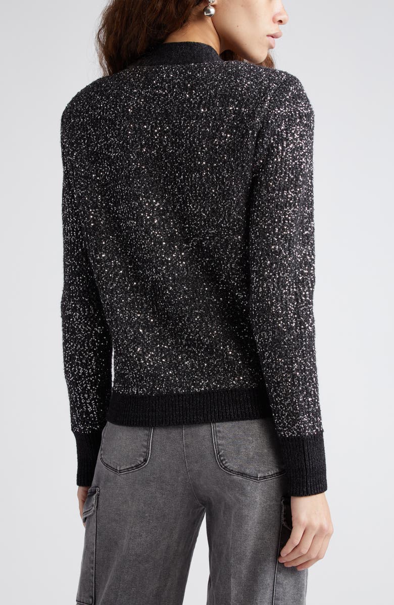 L'AGENCE Jinny Sequin Cardigan, Alternate, color, 