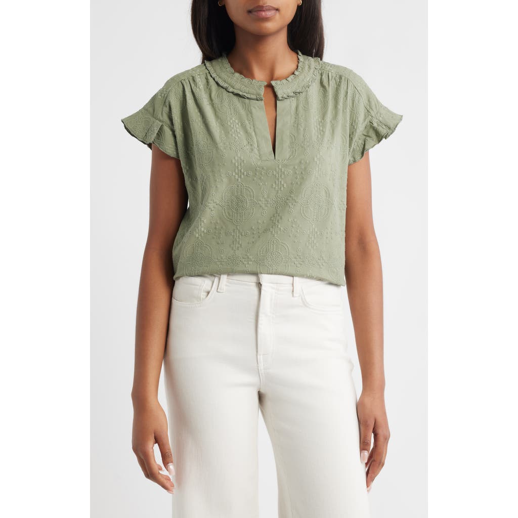 Wit & Wisdom Cap Sleeve Woven Shirt