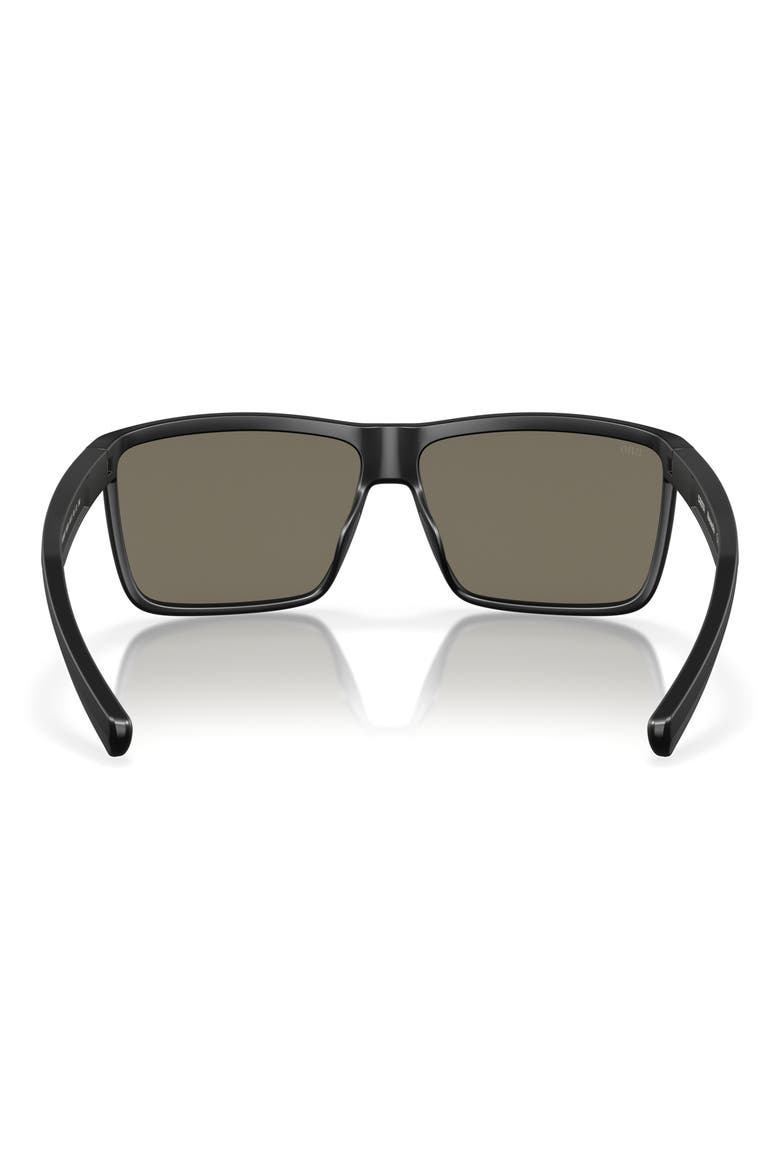 Rinconcito 60mm Polarized Rectangular Sunglasses, Alternate, color, BLUE GRAD