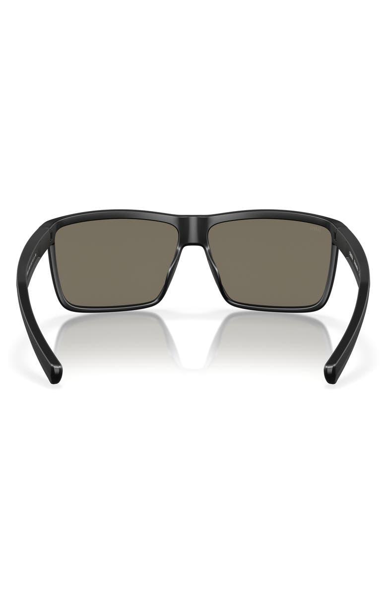 Costa Del Mar Rinconcito 60mm Polarized Rectangular Sunglasses, Alternate, color, Blue Grad