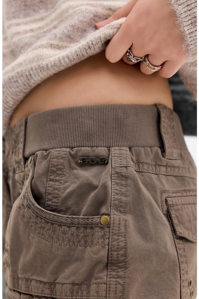 Ridley Low Rise Cotton Shorts, Alternate, color, BROWN