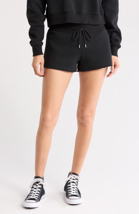 Tie Waist Fleece Shorts