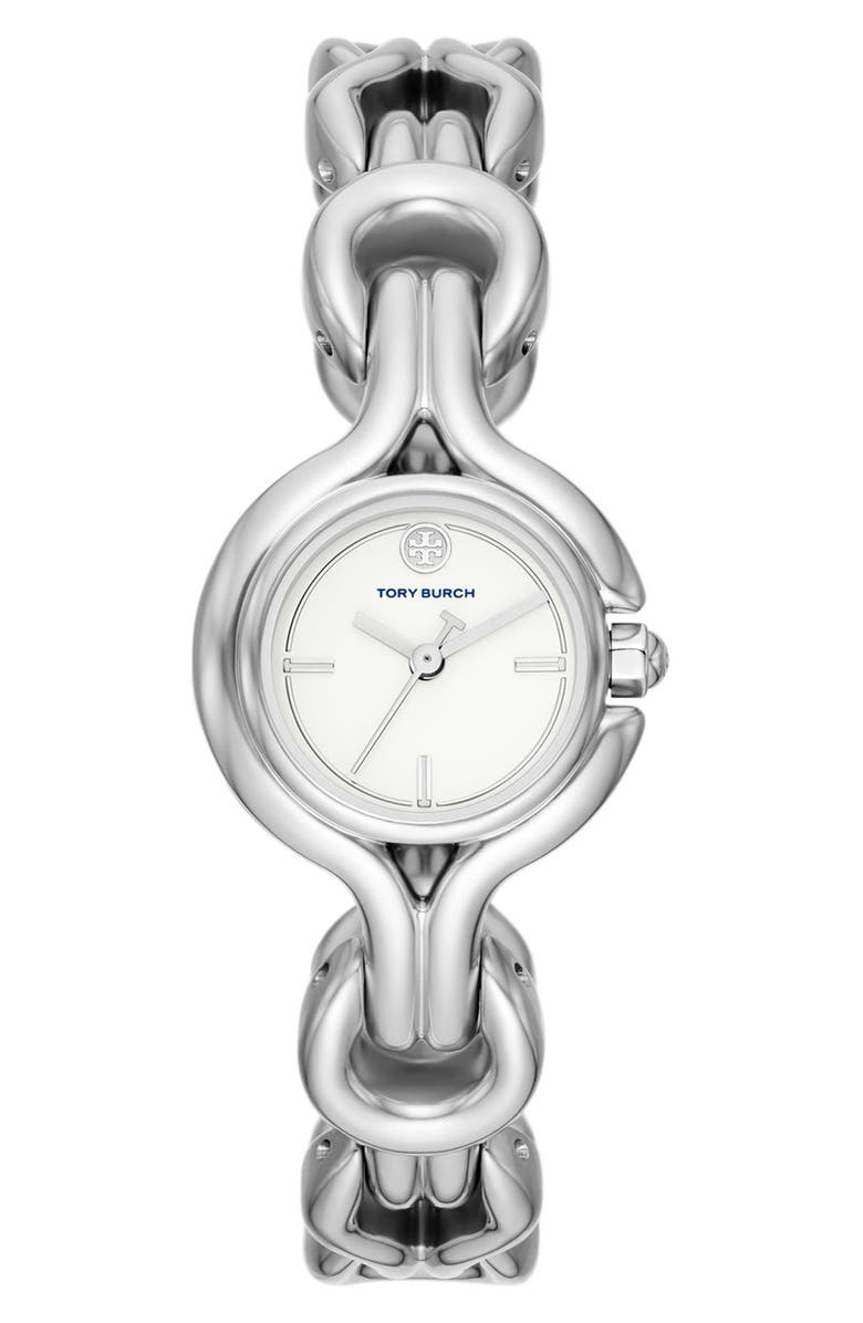 Tory Burch The Braided Knot Bangle Watch, 28mm, Main, color,