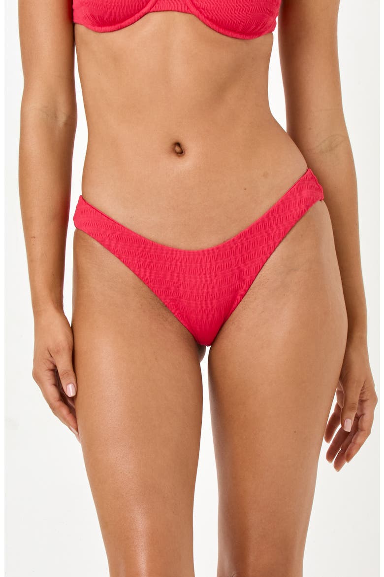Rocky Classic Pucker Textured Bikini Bottoms, Main, color, POUT