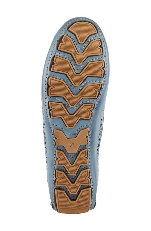 Spring Step Crain Driving Penny Loafer In Blue