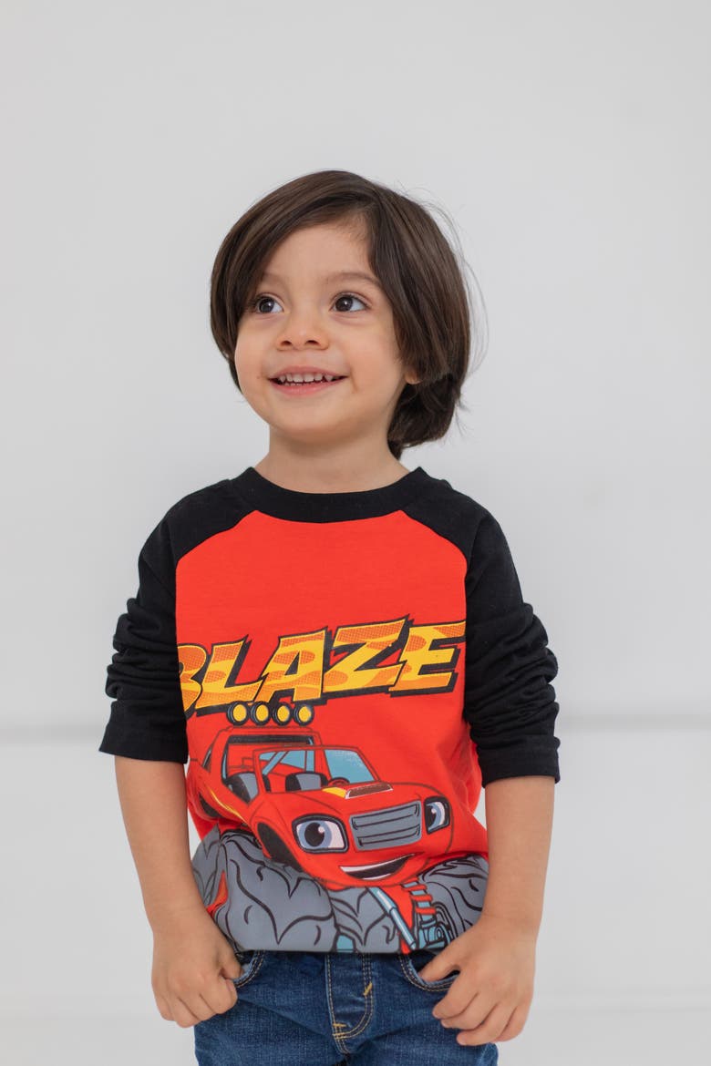 2-Pack Long Sleeve Tees, Alternate, color, Red Gray Blaze Zeg