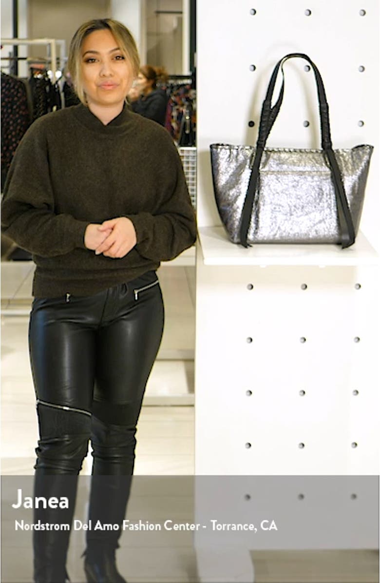 Miki East/West Leather Tote, sales video thumbnail