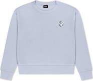 Dalix Heartly Ghost Relaxed Fleece Crewneck Sweatshirt
