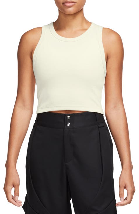 Crop Cotton Blend Tank Top (Regular & Tall)