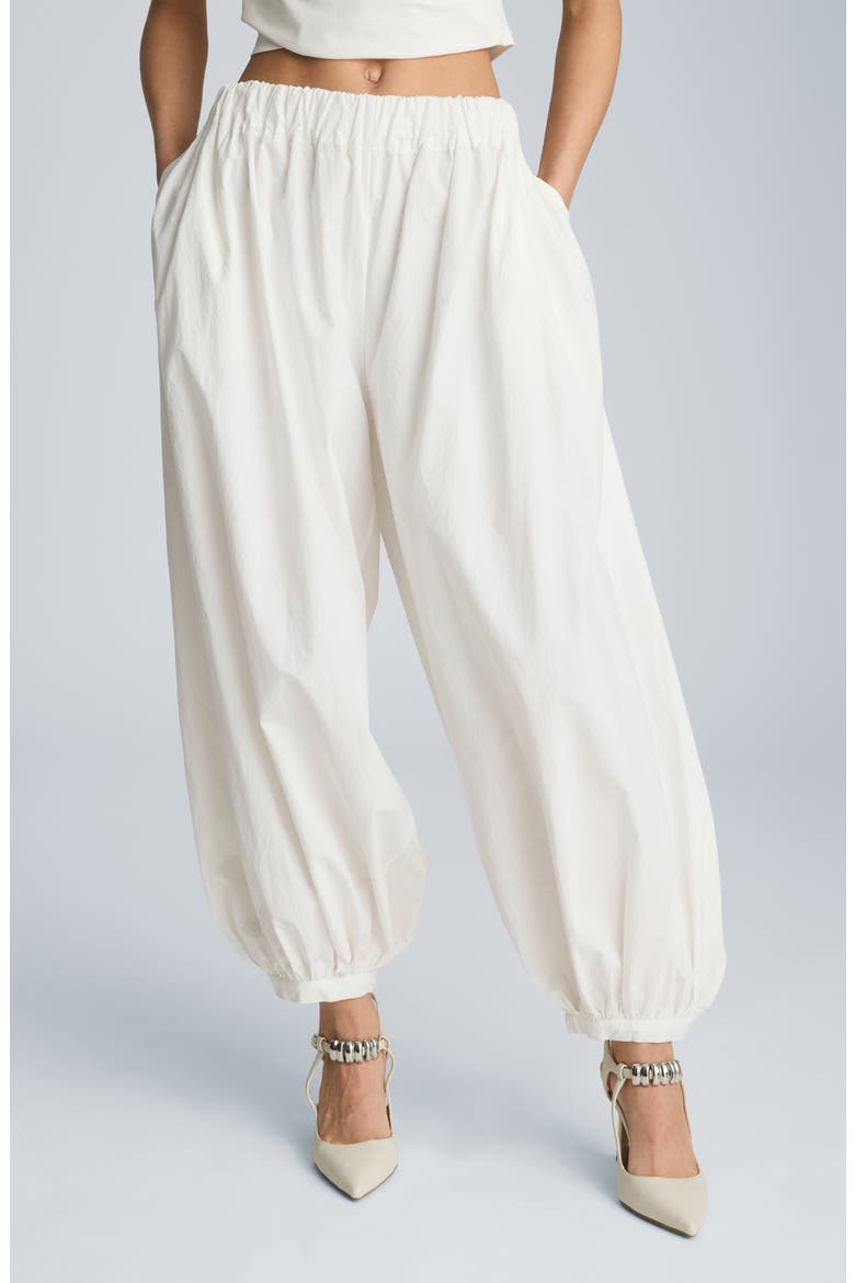 Pull-On Balloon Pants, Main, color, PURE WHITE