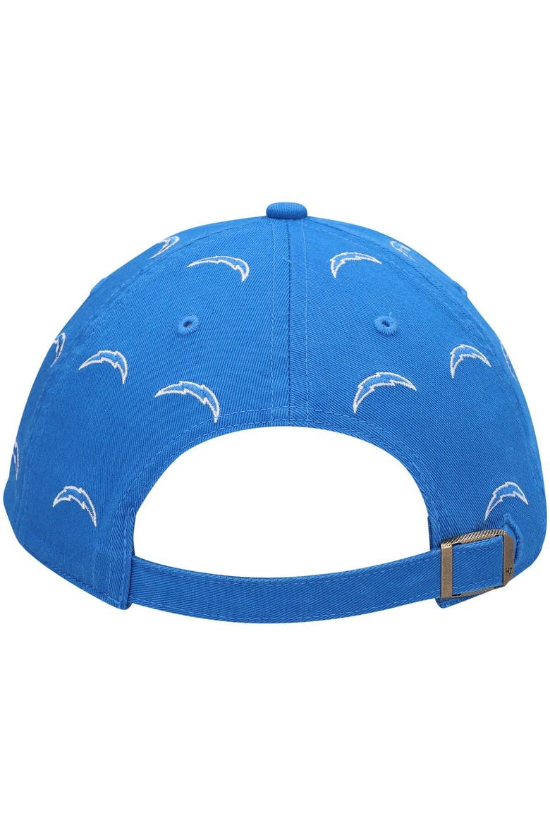 Women's '47 Powder Blue Los Angeles Chargers Confetti Clean Up Adjustable Hat, Alternate, color, Powder Blue
