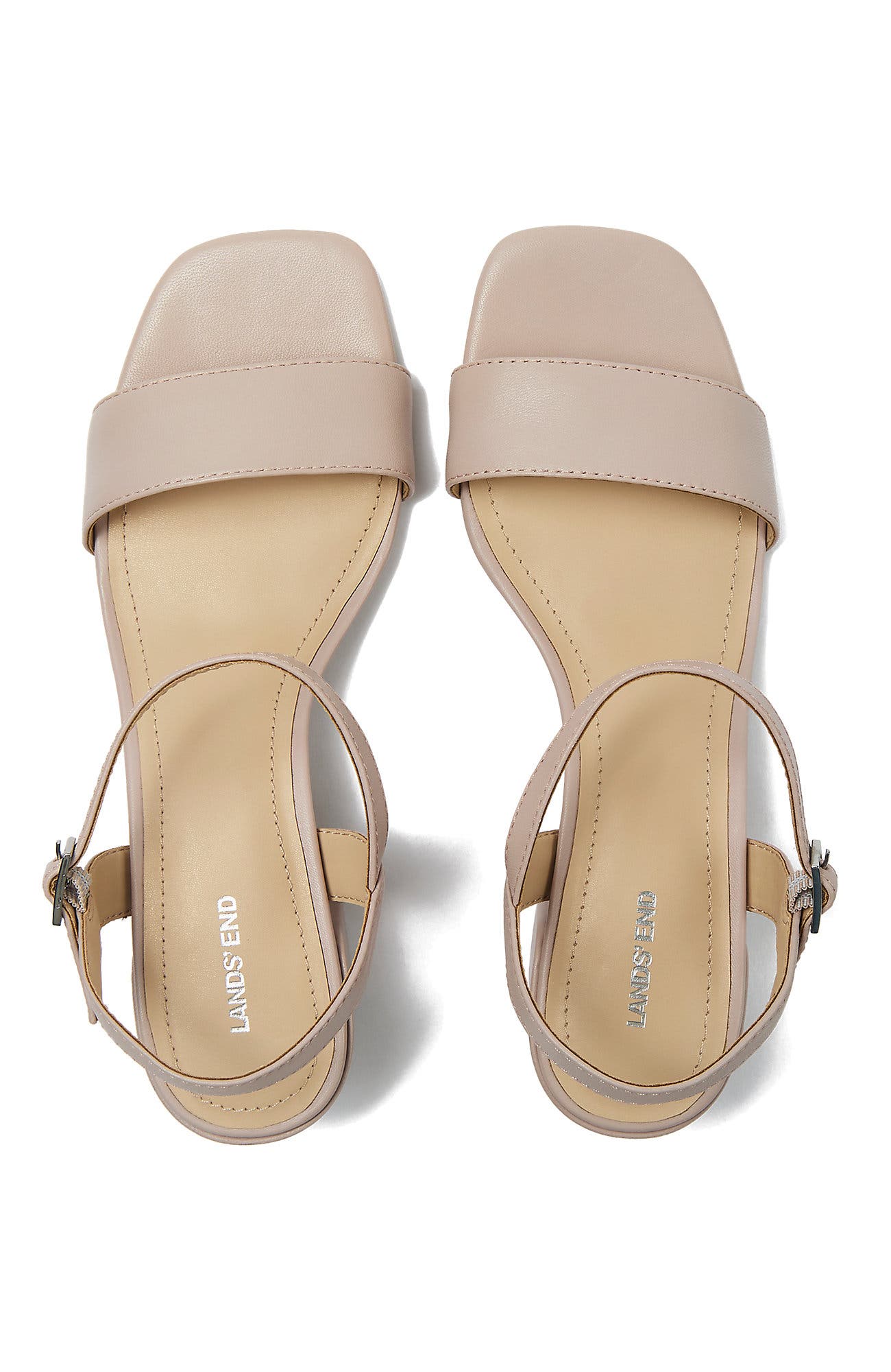 Essential Leather Block Heel Sandals, Alternate, color, Faint Blush