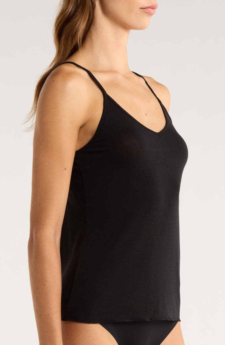 Nordstrom Luxe Delicate Layering Camisole, Alternate, color, Black