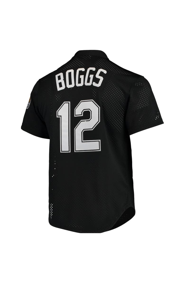 Mitchell & Ness Men's Mitchell & Ness Wade Boggs Black Tampa Bay Rays Cooperstown Collection 1991 Mesh Batting Practice Jersey, Alternate, color, Black