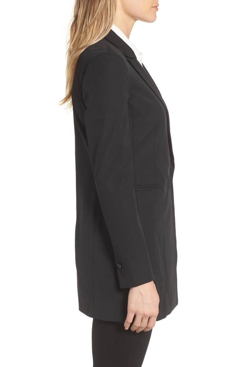 Long Blazer, Alternate, color, BLACK