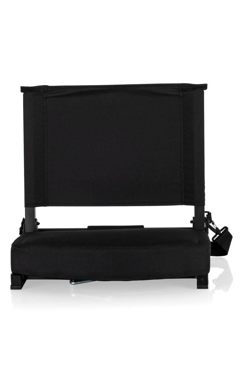 Picnic Time Gridiron Stadium Seat, Alternate, color, Black