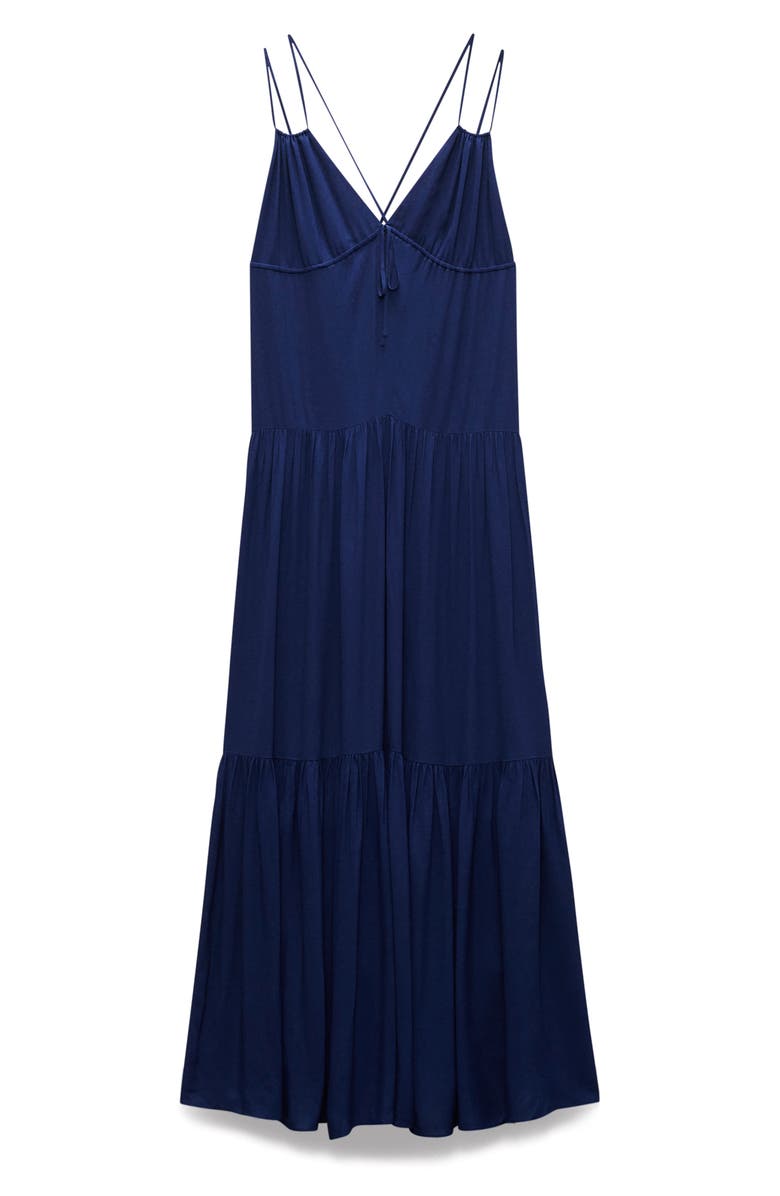 rag & bone Amanda Tiered Ruffle Maxi Dress, Alternate, color, Deep Blue