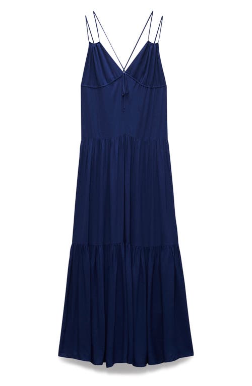 Rag & Bone Women's Amanda Tiered Maxi-dress In Deep Blue
