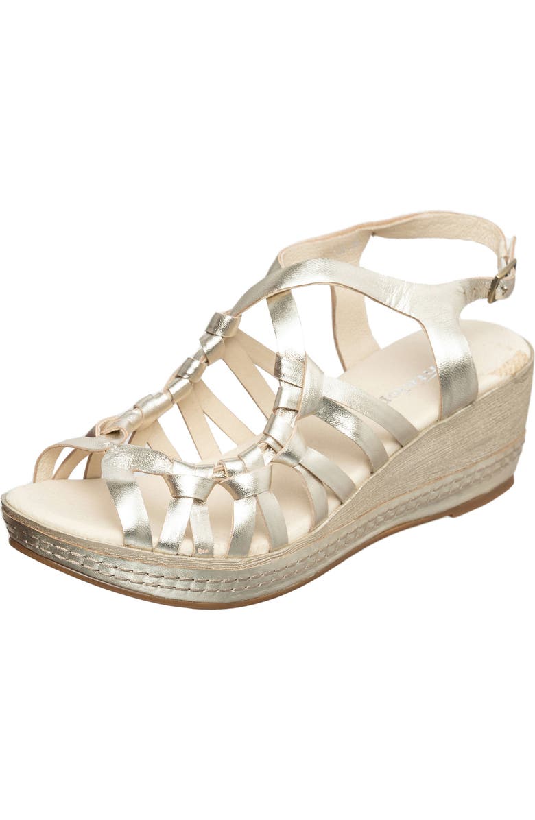 ANTELOPE Genna Platform Wedge Sandal, Main, color, Gold