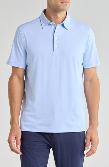 G/fore Luxe Cotton Blend Polo In Baja