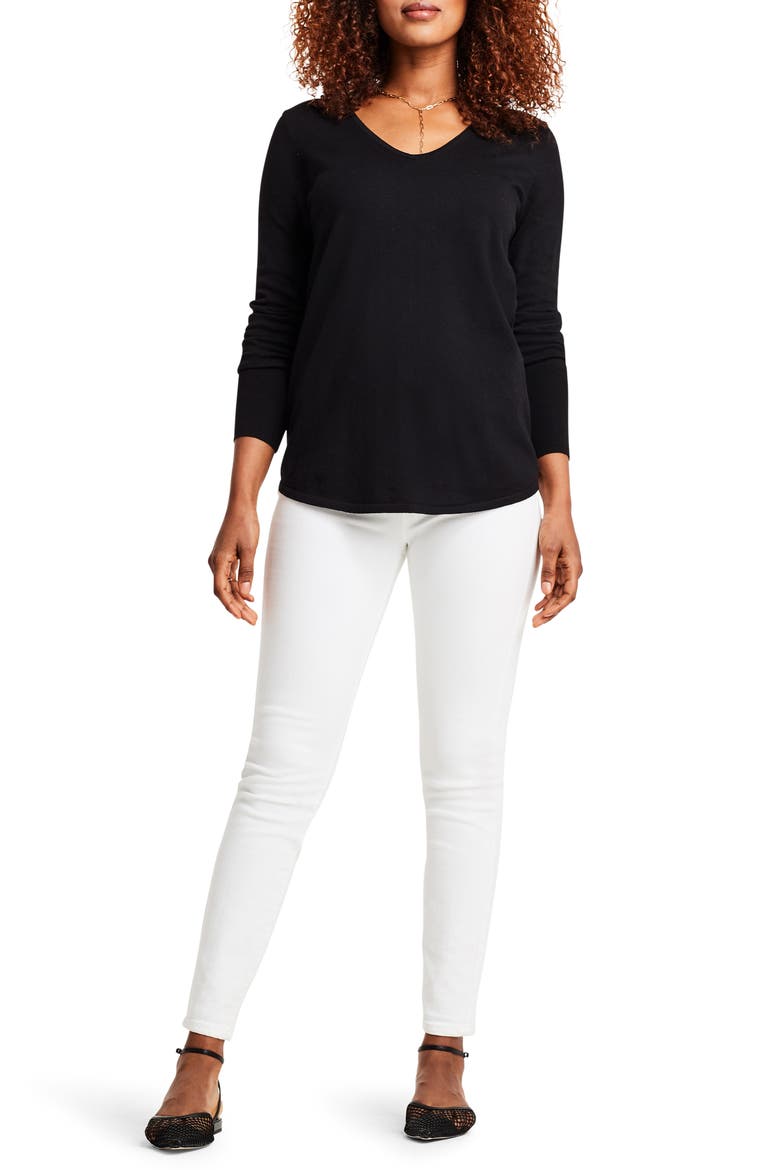 Vital V-Neck Sweater, Alternate, color, BLACK ONYX