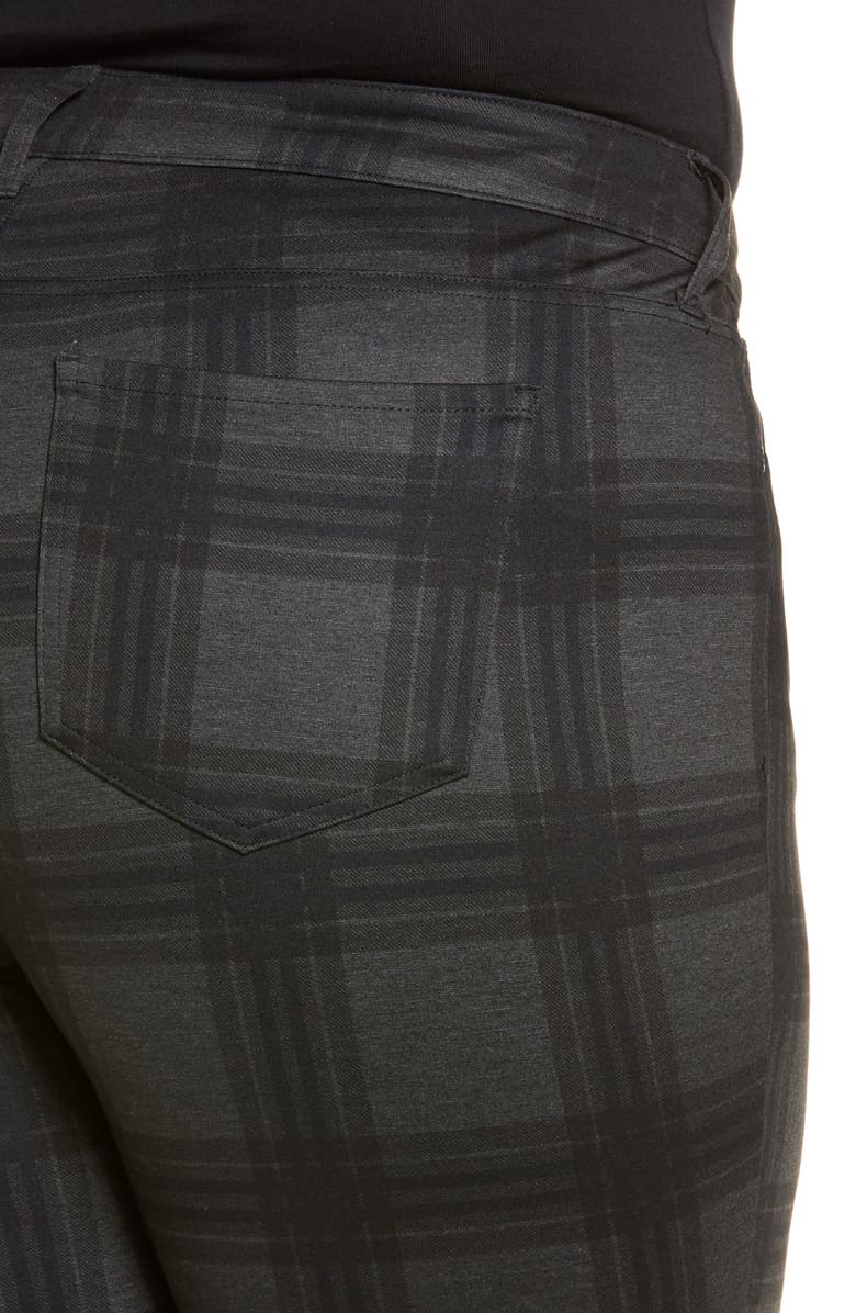 NYDJ Marilyn Plaid Ponte Straight Leg Pants, Alternate, color,