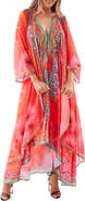 RANEES Bright Orange Tropical Duster