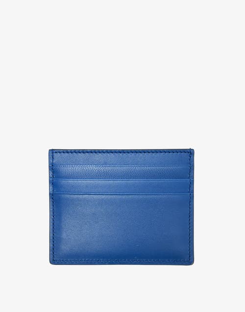 Hyer Goods Upcycled Italian Leather Certo Card Wallet In Electric Blue