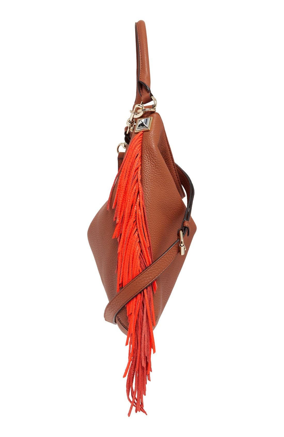 'Clark' Hobo, Alternate, color, ALMOND/ RED/ LIGHT GOLD HRDWR