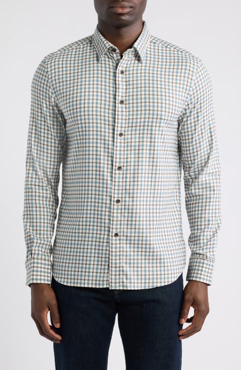 The Movement Stretch Cotton Blend Twill Button-Up Shirt