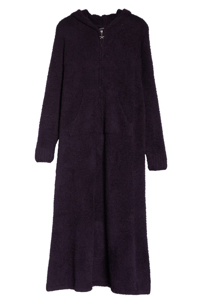 CozyChic® Hooded Zip Robe, Alternate, color, AMETHYST