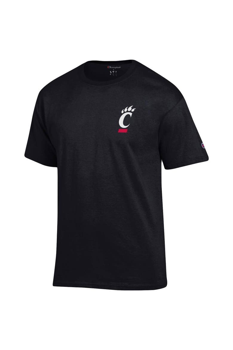 Men's Champion Black Cincinnati Bearcats Stack 2-Hit T-Shirt, Alternate, color, Black