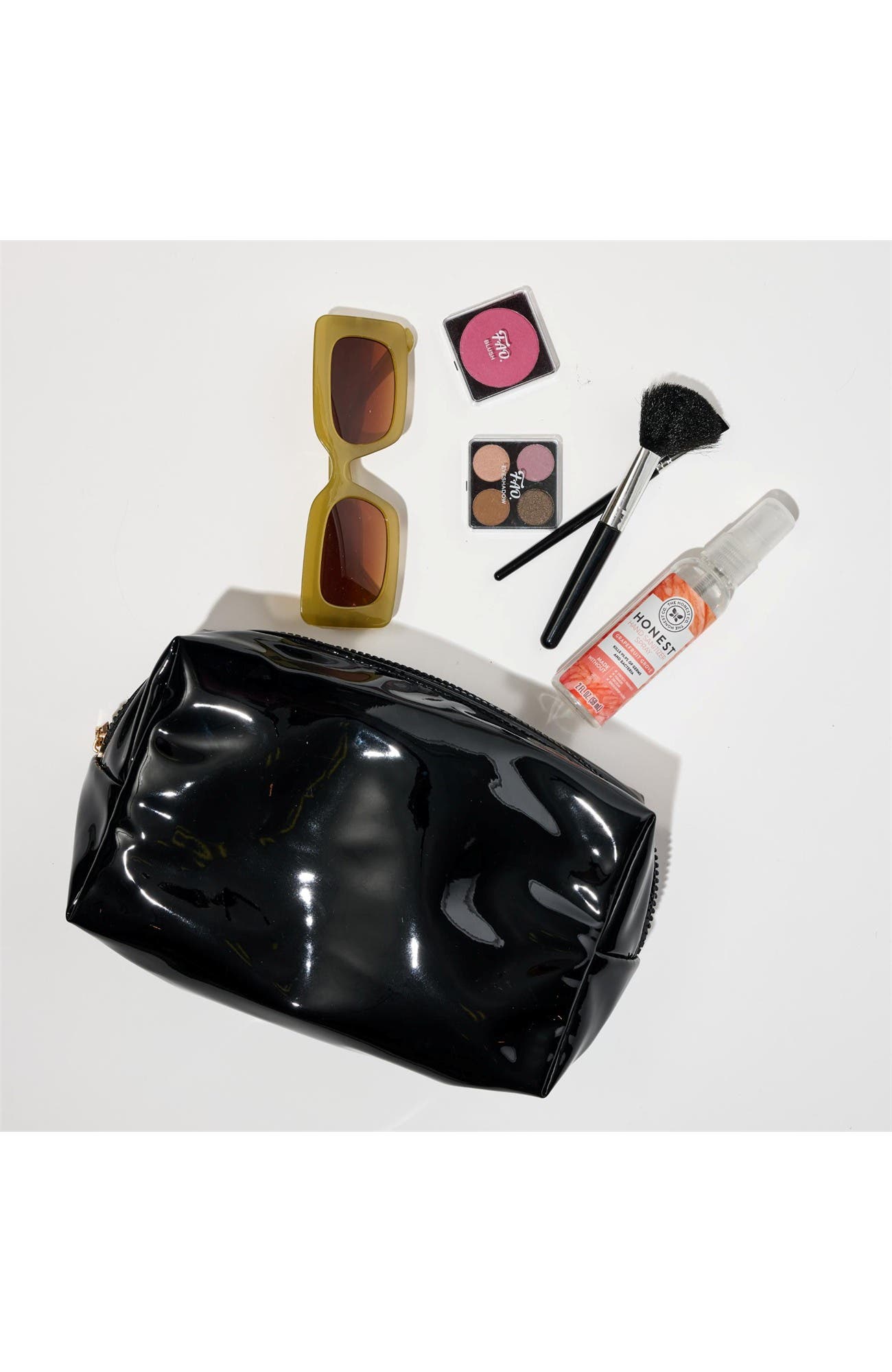 Patent Pending Cosmetic & Travel Organizer Pouch, Alternate, color, Black