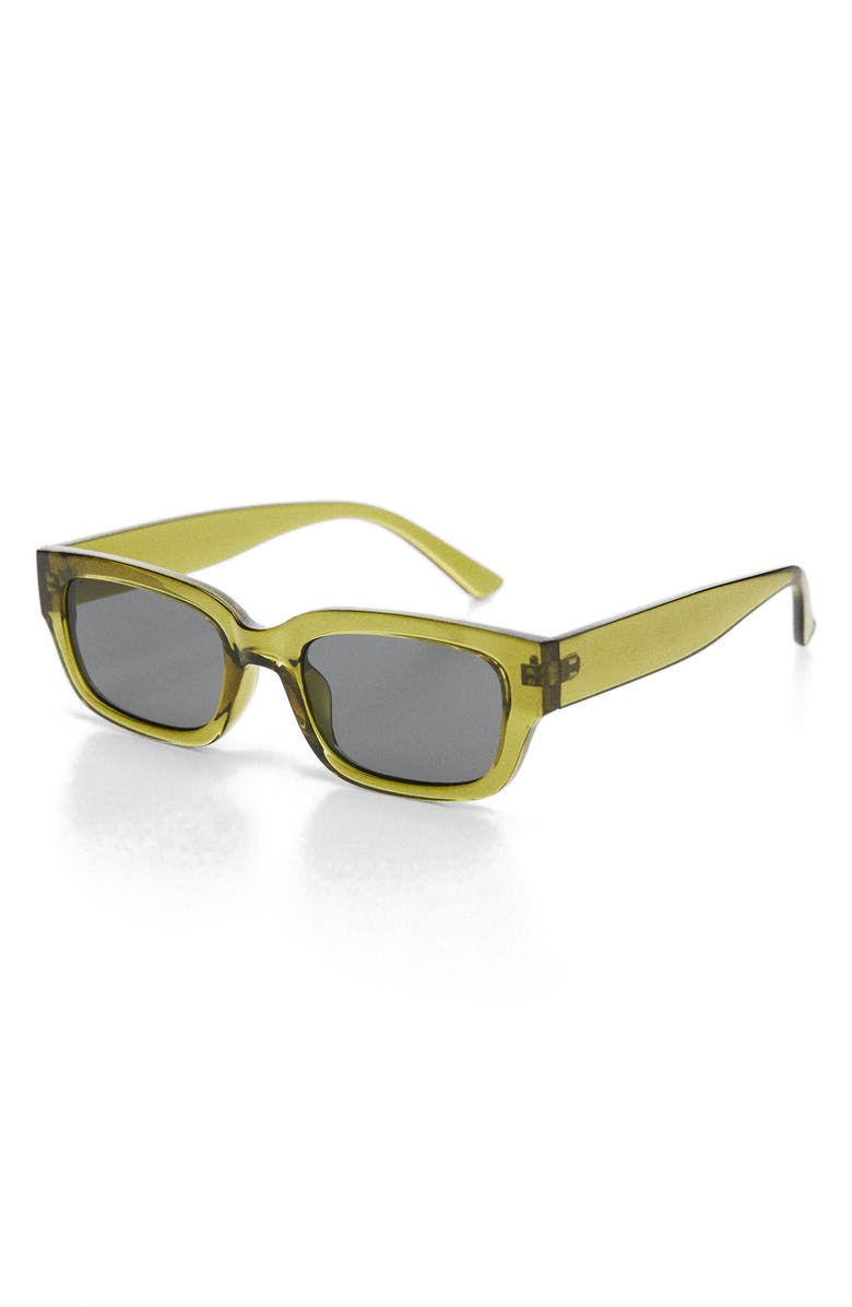 MANGO Rectangular Sunglasses, Alternate, color, 