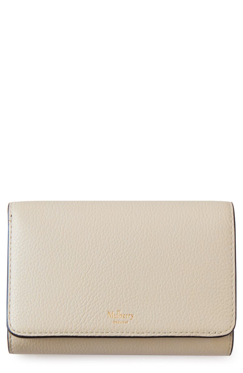 Mulberry Medium Continental French Purse, Main, color, Chalk