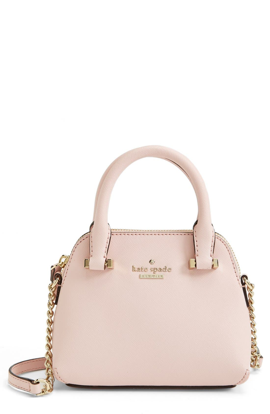 'cedar street - mini maise' crossbody bag, Main, color, ROSY DAWN