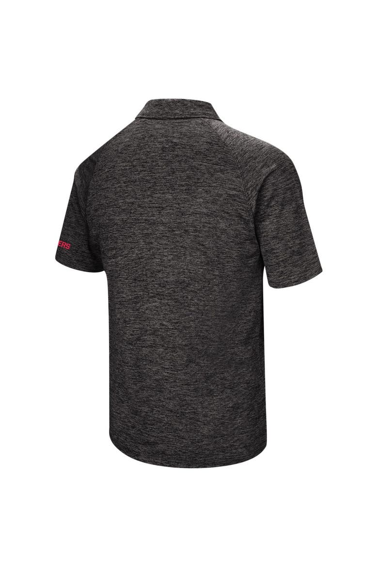 Men's Colosseum Black Nebraska Huskers Big & Tall Down Swing Polo, Alternate, color, Black