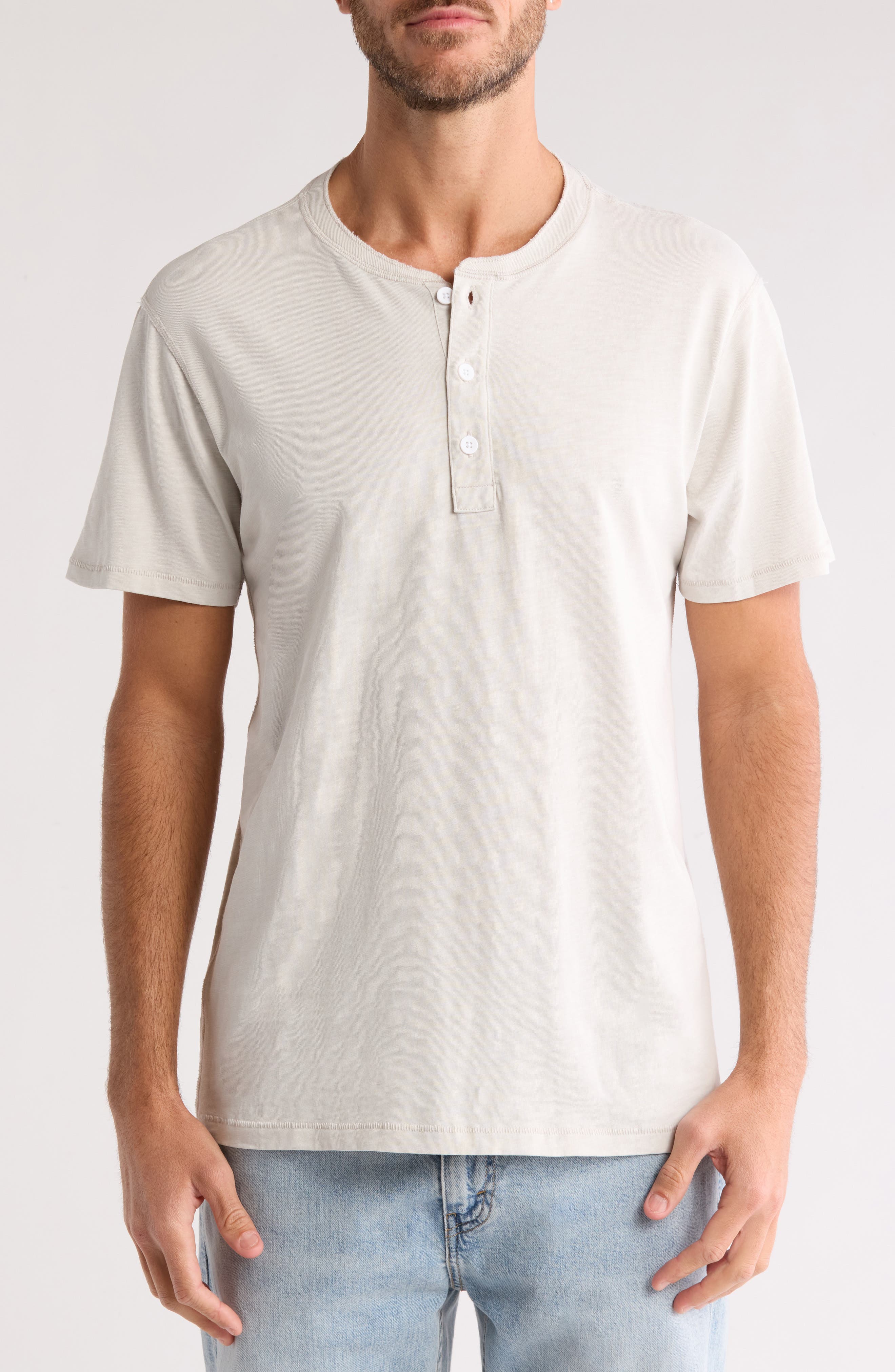 rag & bone Classic Cotton Slub Jersey Henley