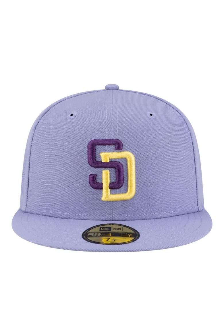 Men's New Era Light Purple San Diego Padres Lavender Bloom 59FIFTY Fitted Hat, Alternate, color, Light Purple