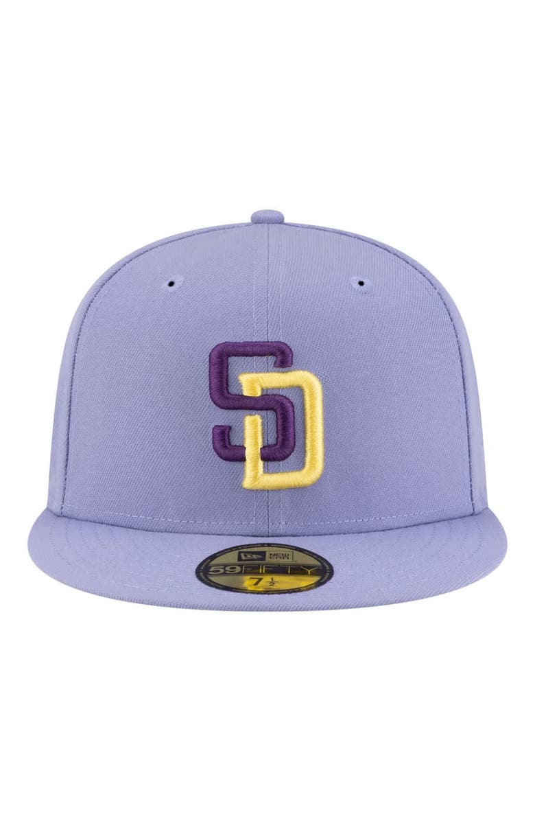 New Era Men's New Era Light Purple San Diego Padres Lavender Bloom 59FIFTY Fitted Hat, Alternate, color, Light Purple