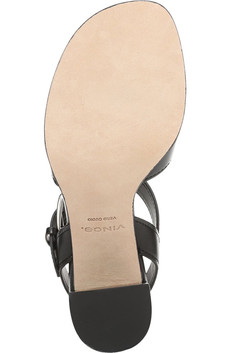 Vince Salma Ankle Strap Sandal, Alternate, color, Black