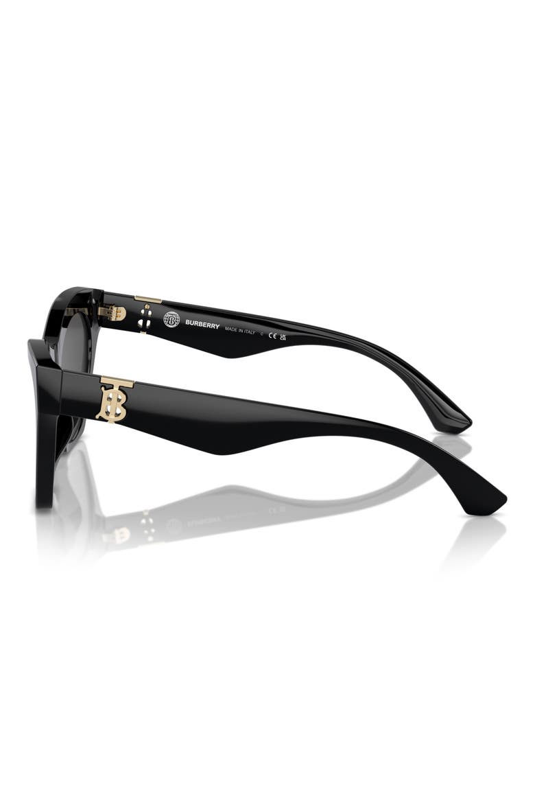 55mm Cat Eye Sunglasses, Alternate, color, BLACK