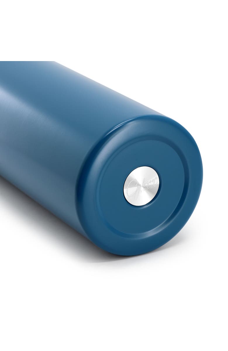 Gibson Home Marina 38 Ounce Double Wall Stainless Steel Thermal Bottle with Lid and Straw, Alternate, color, Blue